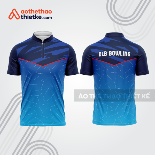 Mẫu thiết kế áo khóa kéo đồng phục CLB bowling bl406