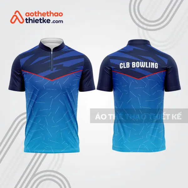 Mẫu thiết kế áo khóa kéo đồng phục CLB bowling bl406
