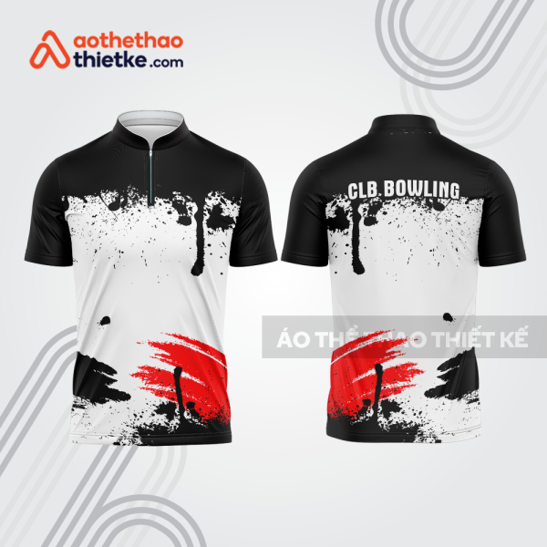 Mẫu thiết kế áo khóa kéo đồng phục CLB bowling bl410