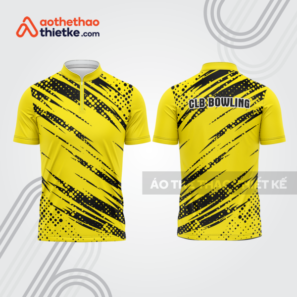 Mẫu thiết kế áo khóa kéo đồng phục CLB bowling bl414