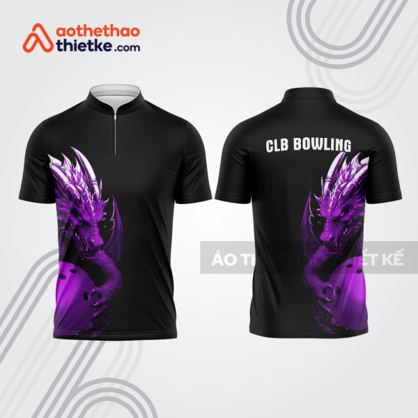 Mẫu thiết kế áo khóa kéo đồng phục CLB bowling bl415