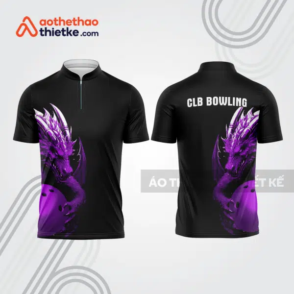 Mẫu thiết kế áo khóa kéo đồng phục CLB bowling bl415