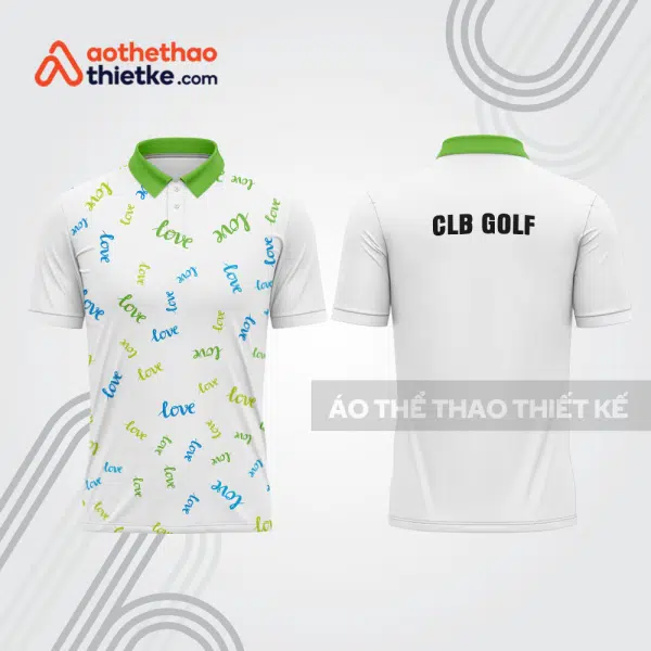 Mẫu thiết kế áo có cổ đồng phục thi đấu golf gf759