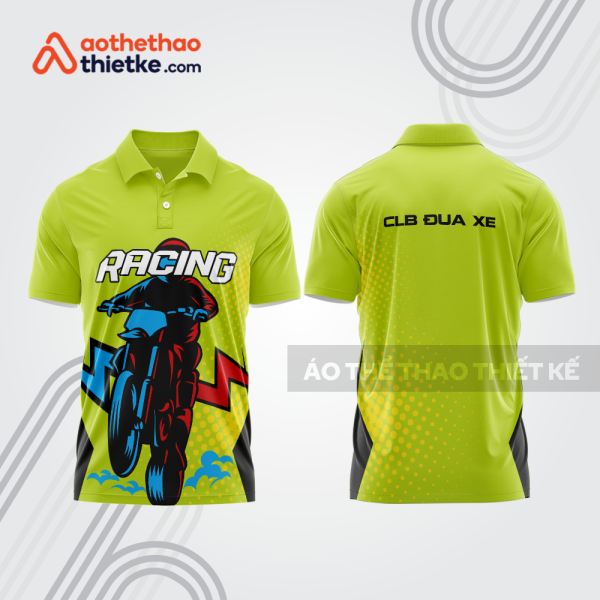 Mẫu thiết kế áo polo đội đua xe mô tô & ô tô đẹp mta249