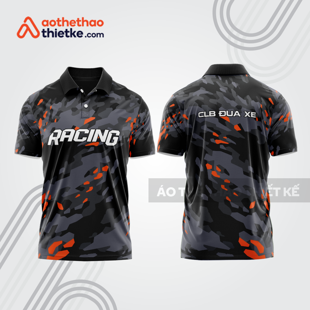 Mẫu thiết kế áo đồng phục polo đội đua xe mô tô & ô tô đẹp mta309