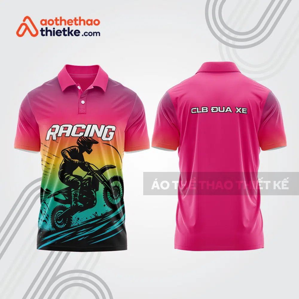 Mẫu thiết kế áo đồng phục polo đội đua xe mô tô & ô tô đẹp mta311