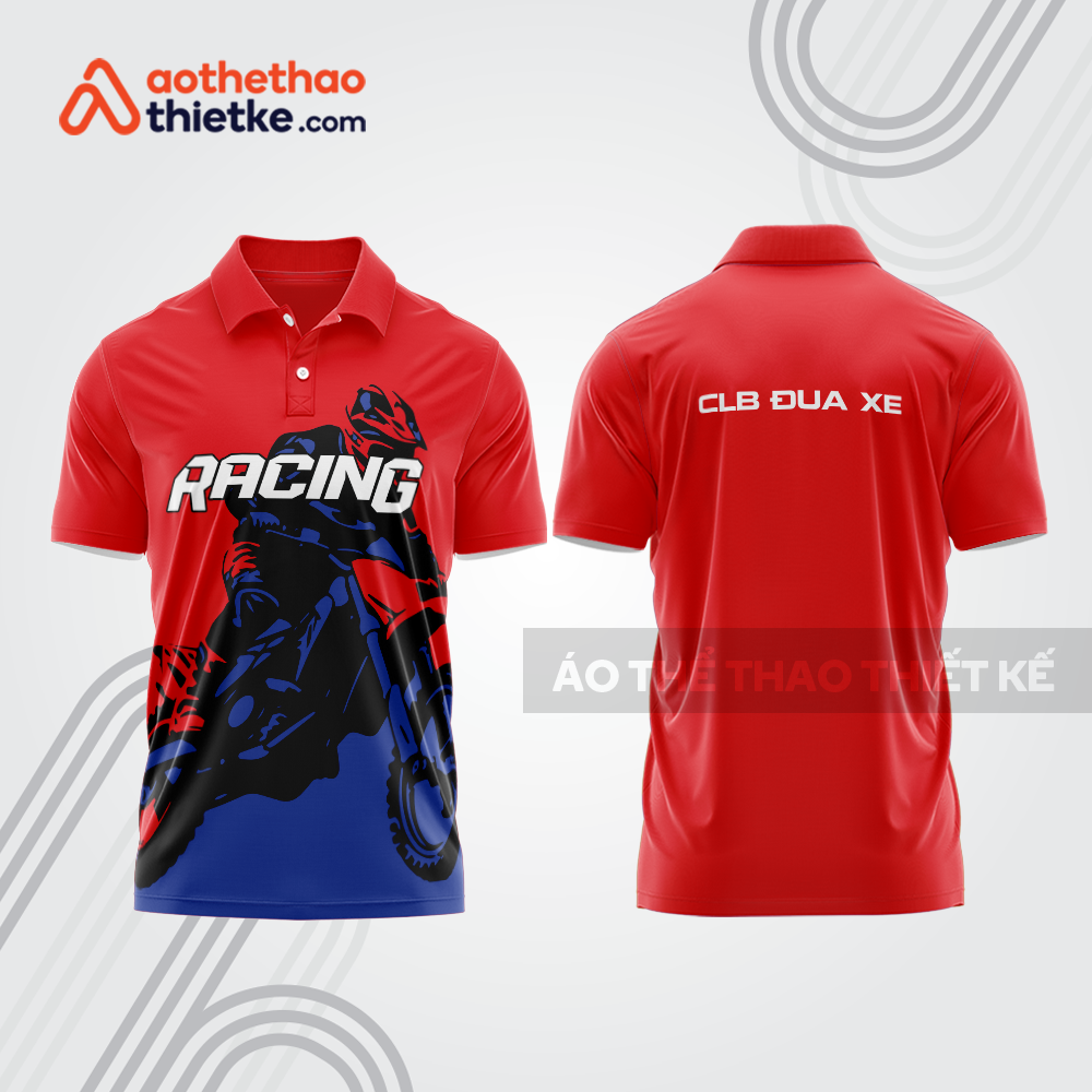 Mẫu thiết kế áo đồng phục polo đội đua xe mô tô & ô tô đẹp mta312