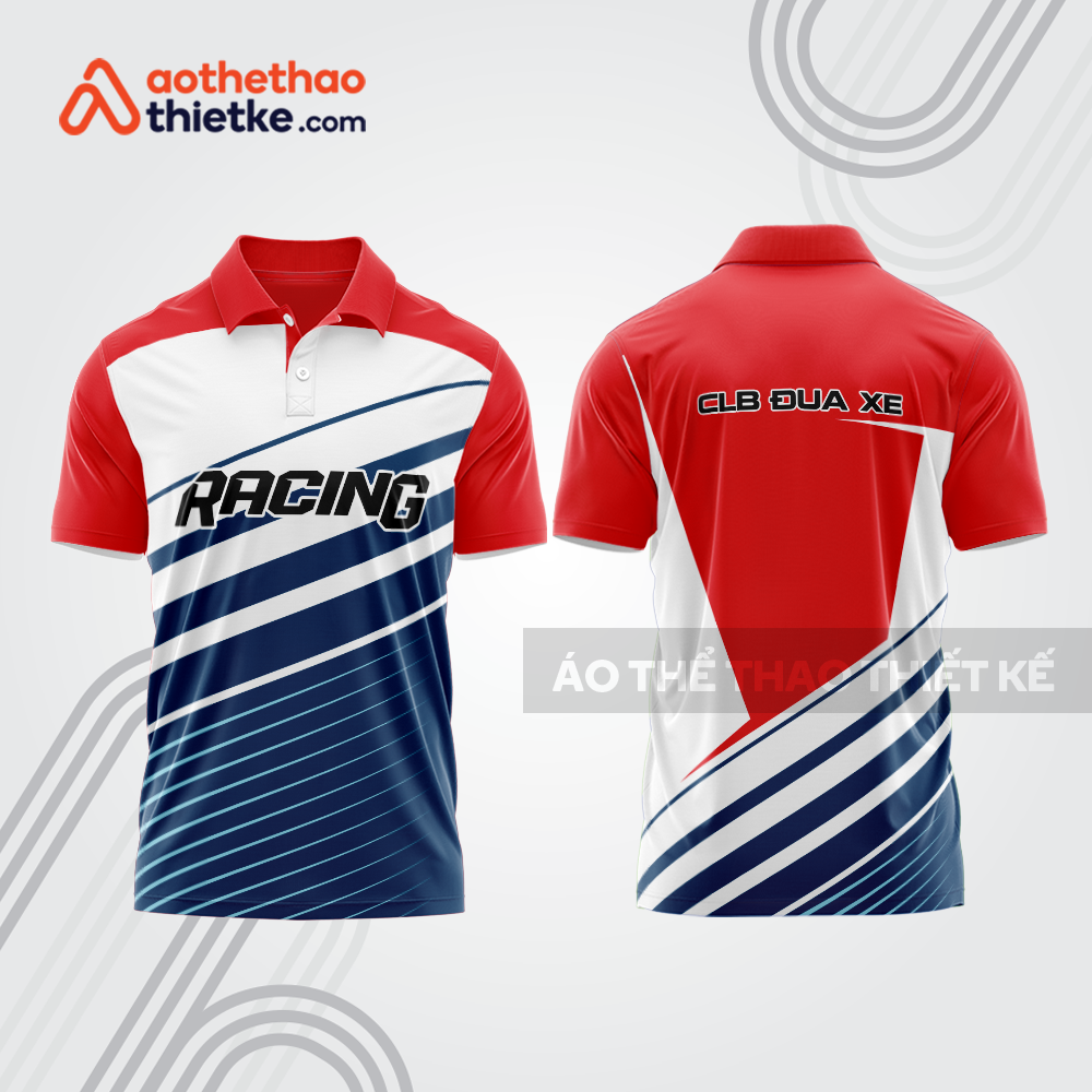Mẫu thiết kế áo đồng phục polo đội đua xe mô tô & ô tô đẹp mta350