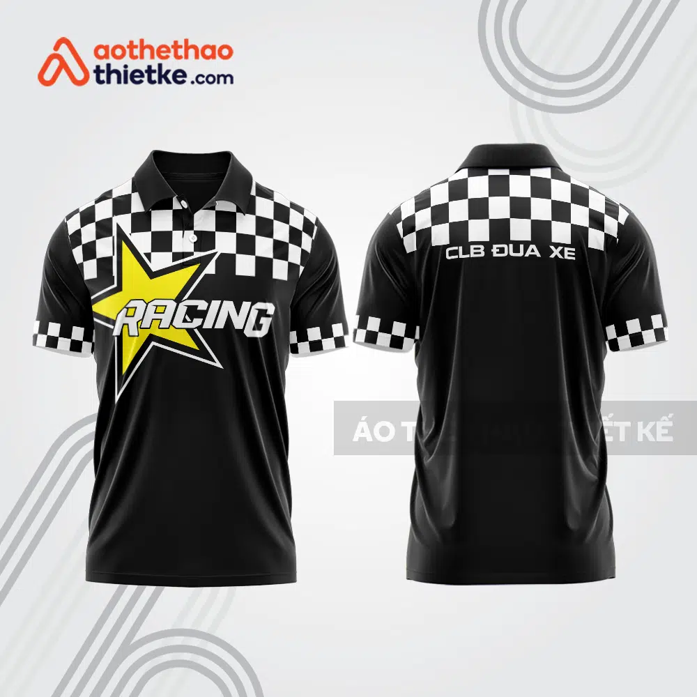Mẫu thiết kế áo đồng phục polo đội đua xe mô tô & ô tô đẹp mta408