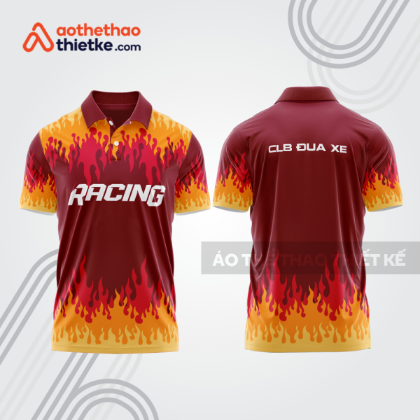 Mẫu thiết kế áo đồng phục polo đội đua xe mô tô & ô tô đẹp mta421
