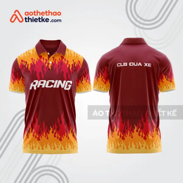 Mẫu thiết kế áo đồng phục polo đội đua xe mô tô & ô tô đẹp mta421