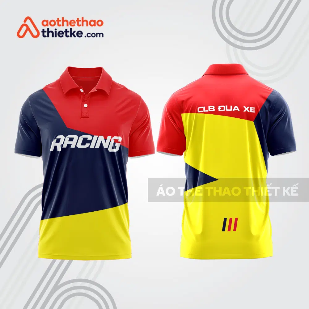 Mẫu thiết kế áo đồng phục polo đội đua xe mô tô & ô tô đẹp mta424