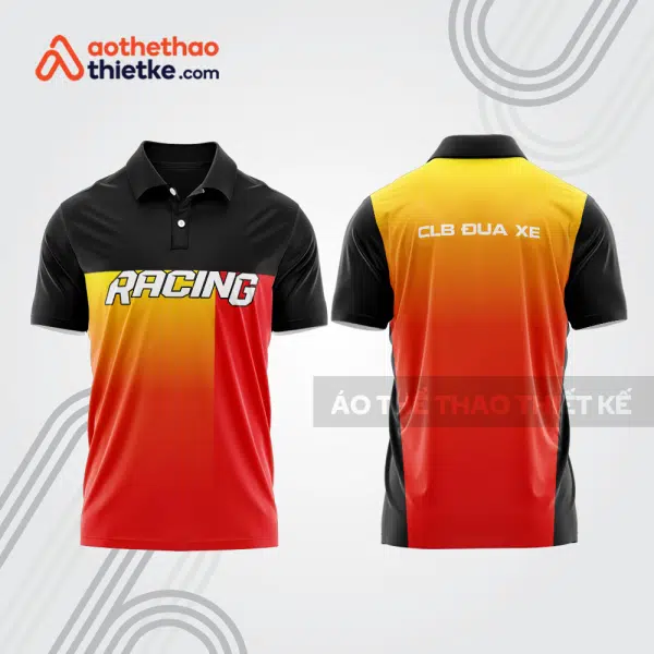 Mẫu thiết kế áo đồng phục polo đội đua xe mô tô & ô tô đẹp mta431