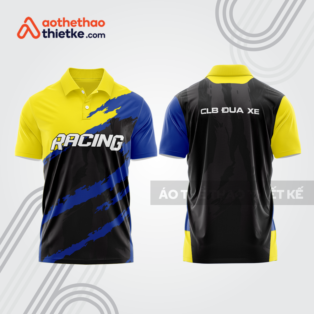 Mẫu thiết kế áo đồng phục polo đội đua xe mô tô & ô tô đẹp mta471