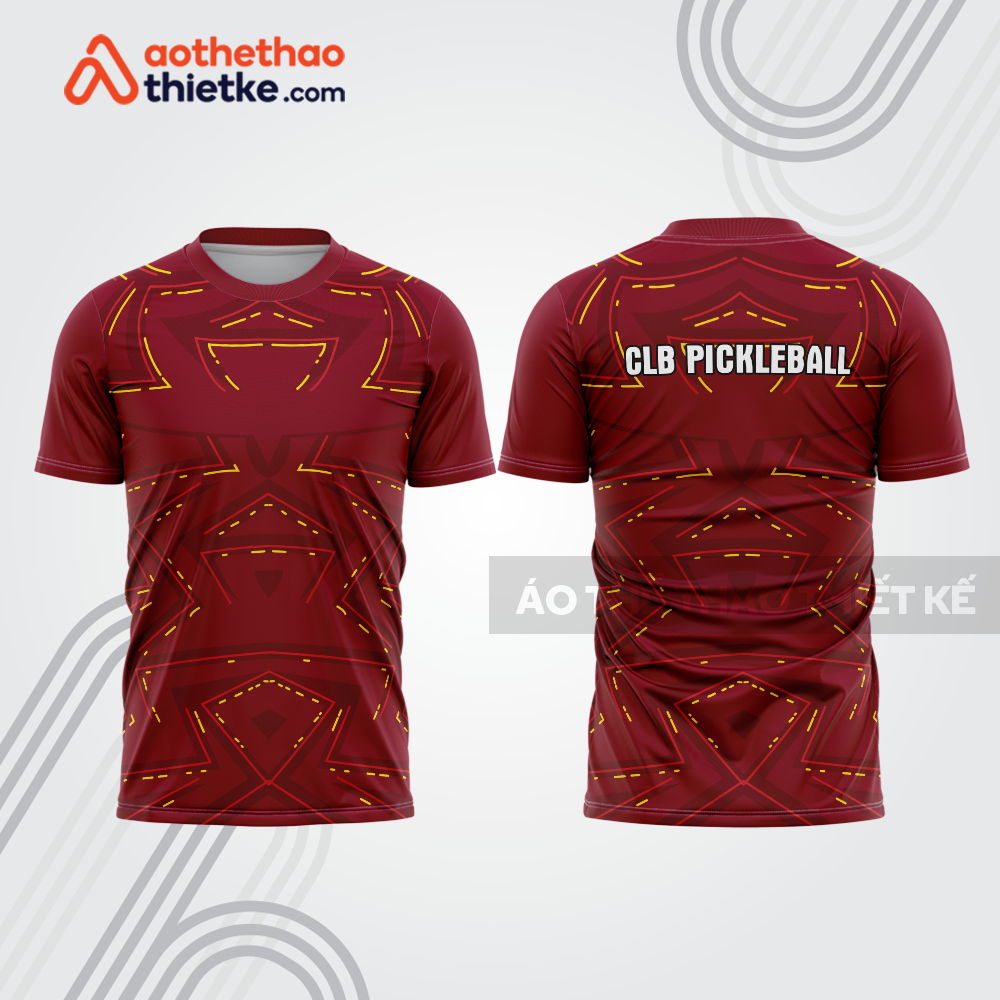 Mẫu thiết kế áo t-shirt thi đấu pickleball plb382