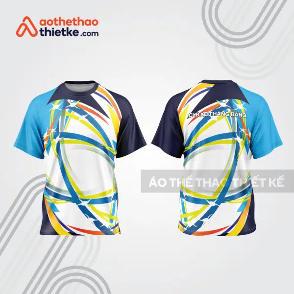 Mẫu thiết kế áo đồng phục t-shirt đua xe thăng bằng đẹp tba112