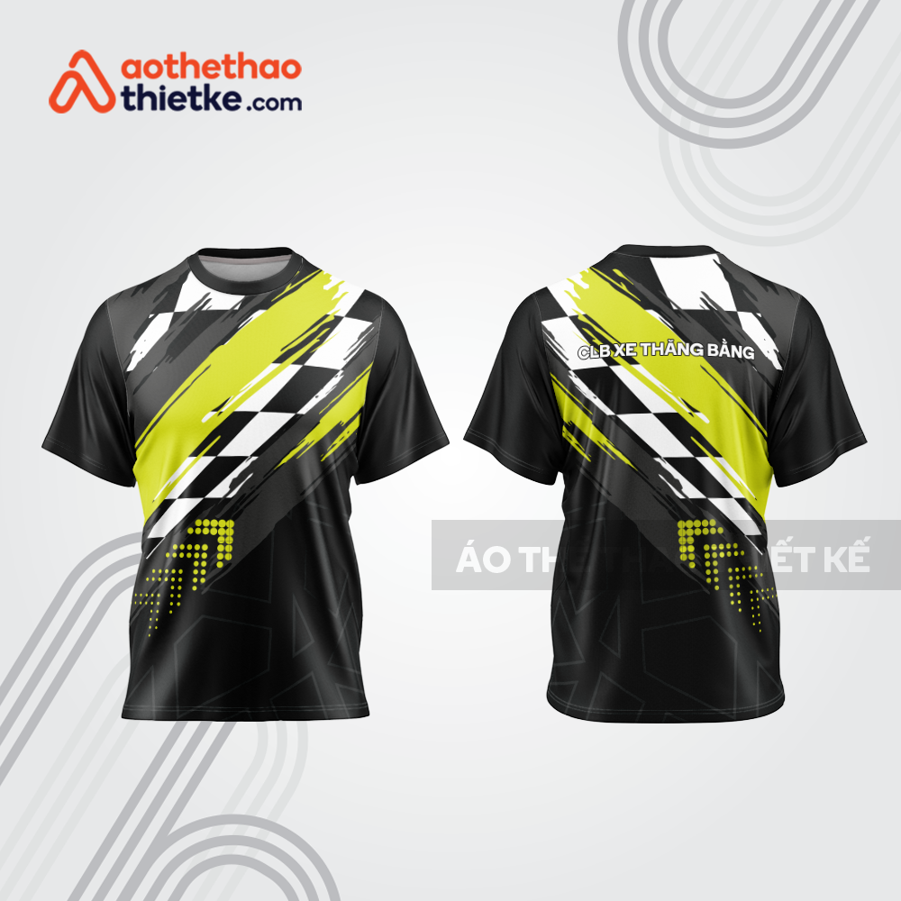 Mẫu thiết kế áo đồng phục t-shirt đua xe thăng bằng đẹp tba116