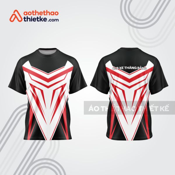 Mẫu thiết kế áo đồng phục t-shirt đua xe thăng bằng đẹp tba123
