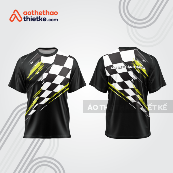 Mẫu thiết kế áo đồng phục t-shirt đua xe thăng bằng đẹp tba127