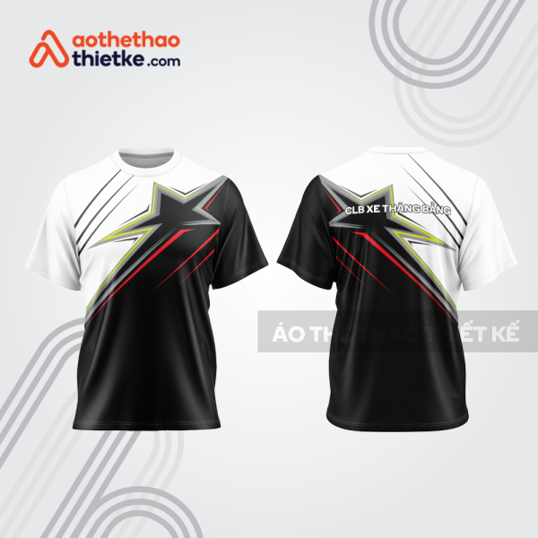 Mẫu thiết kế áo đồng phục t-shirt đua xe thăng bằng đẹp tba128