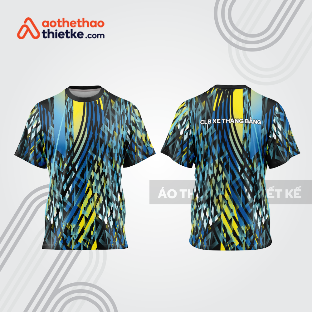 Mẫu thiết kế áo đồng phục t-shirt đua xe thăng bằng đẹp tba129