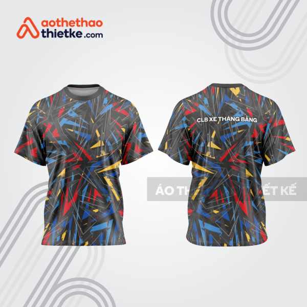 Mẫu thiết kế áo đồng phục t-shirt đua xe thăng bằng đẹp tba134
