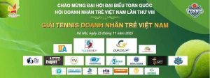 Banner Giải Tennis Doanh nhân trẻ Việt Nam 2025