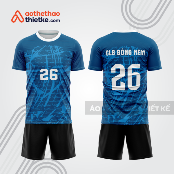 Mẫu thiết kế quần áo đồng phục thi đấu bóng ném bn147