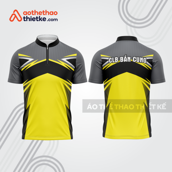 Mẫu thiết kế áo khóa kéo đồng phục CLB bắn cung đẹp bu101