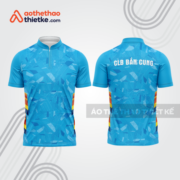 Mẫu thiết kế áo khóa kéo đồng phục CLB bắn cung đẹp bu102