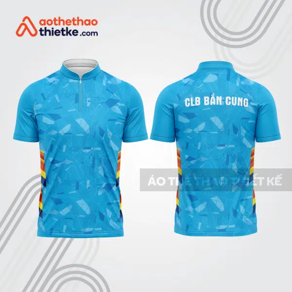 Mẫu thiết kế áo khóa kéo đồng phục CLB bắn cung đẹp bu102