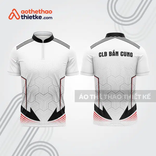 Mẫu thiết kế áo khóa kéo đồng phục CLB bắn cung đẹp bu103
