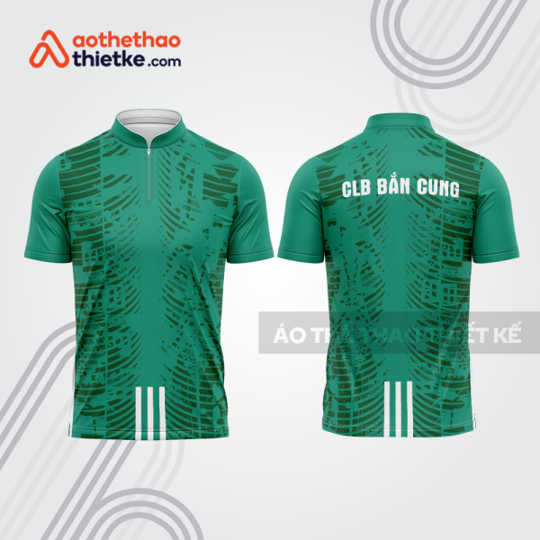 Mẫu thiết kế áo khóa kéo đồng phục CLB bắn cung đẹp bu104