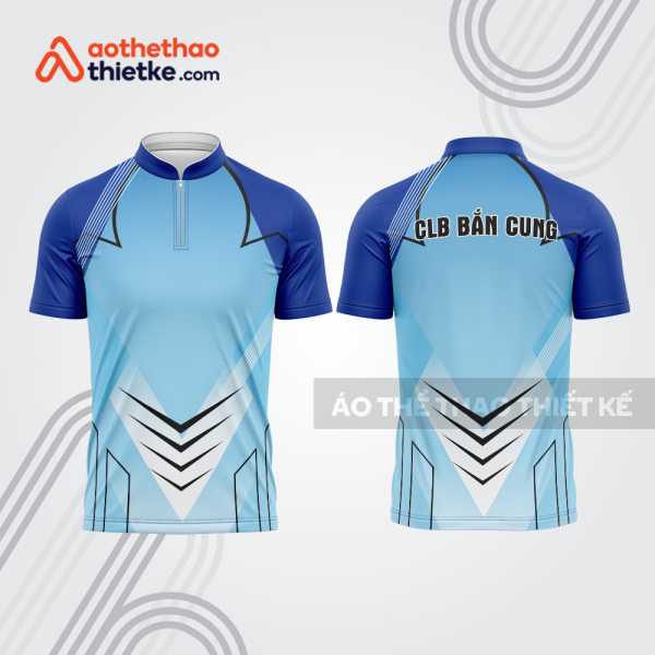 Mẫu thiết kế áo khóa kéo đồng phục CLB bắn cung đẹp bu105