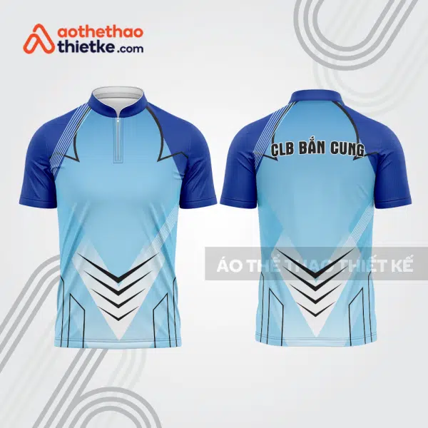 Mẫu thiết kế áo khóa kéo đồng phục CLB bắn cung đẹp bu105