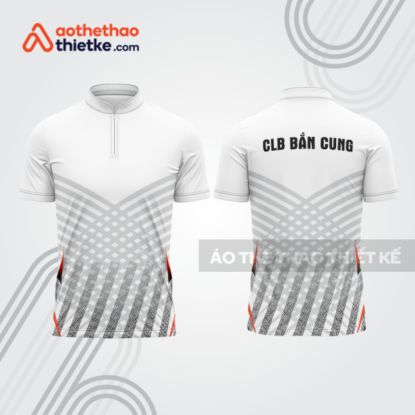 Mẫu thiết kế áo khóa kéo đồng phục CLB bắn cung đẹp bu106