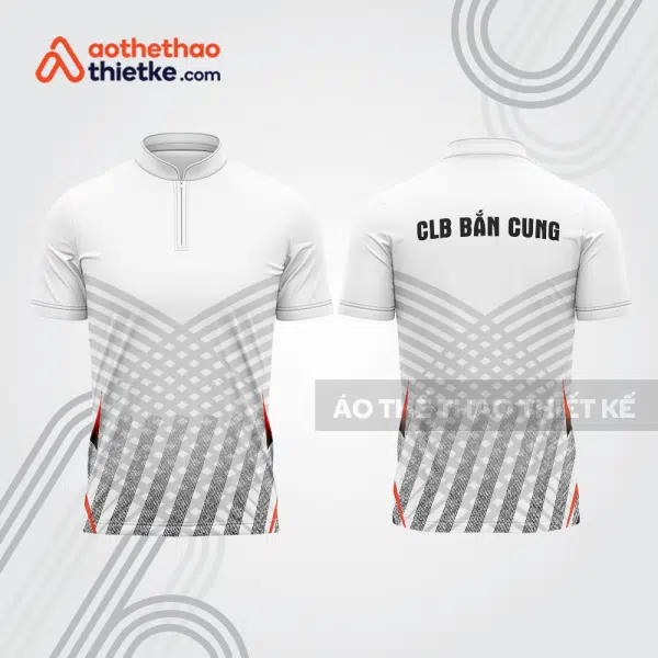Mẫu thiết kế áo khóa kéo đồng phục CLB bắn cung đẹp bu106