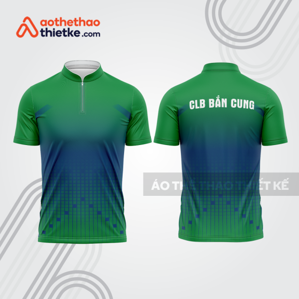 Mẫu thiết kế áo khóa kéo đồng phục CLB bắn cung đẹp bu107