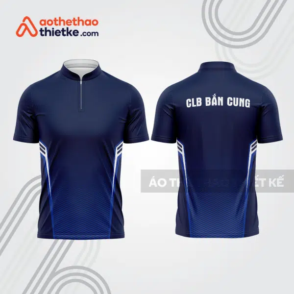 Mẫu thiết kế áo khóa kéo đồng phục CLB bắn cung đẹp bu108