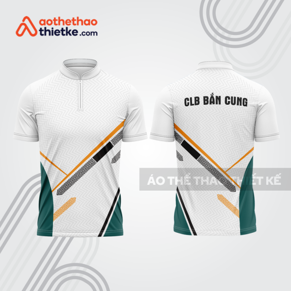 Mẫu thiết kế áo khóa kéo đồng phục CLB bắn cung đẹp bu109