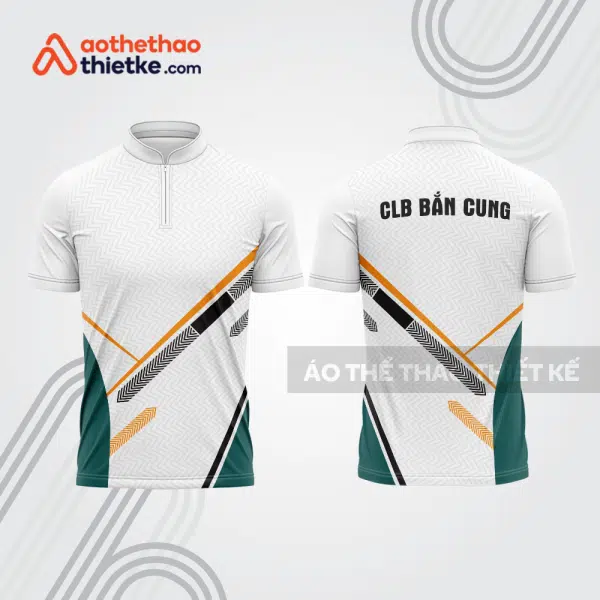 Mẫu thiết kế áo khóa kéo đồng phục CLB bắn cung đẹp bu109