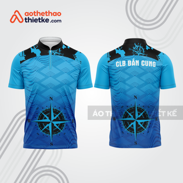 Mẫu thiết kế áo khóa kéo đồng phục CLB bắn cung đẹp bu110