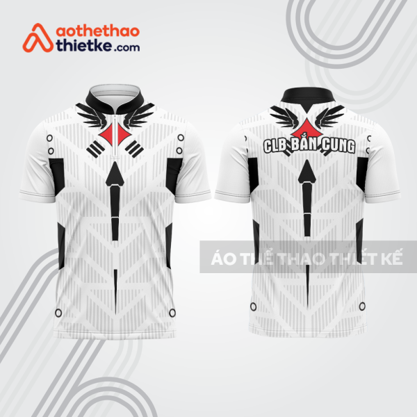 Mẫu thiết kế áo khóa kéo đồng phục CLB bắn cung đẹp bu112