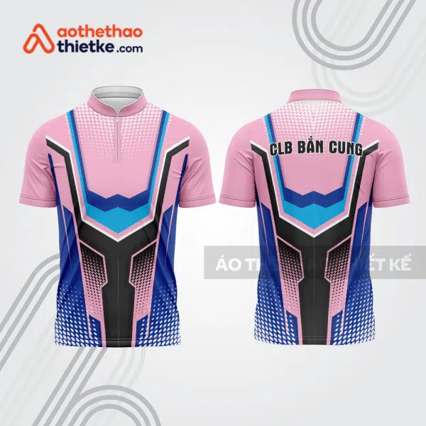 Mẫu thiết kế áo khóa kéo đồng phục CLB bắn cung đẹp bu114
