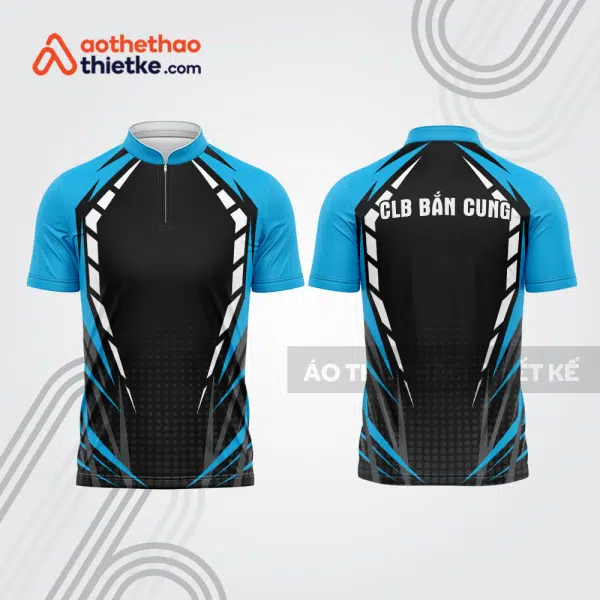 Mẫu thiết kế áo khóa kéo đồng phục CLB bắn cung đẹp bu115