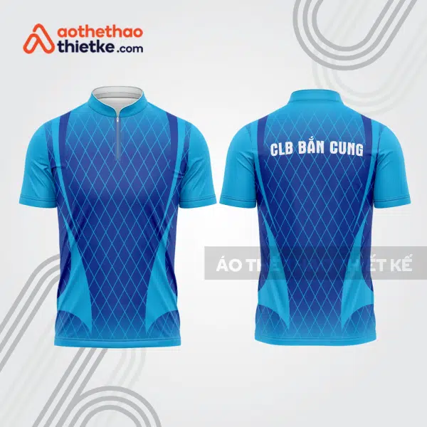 Mẫu thiết kế áo khóa kéo đồng phục CLB bắn cung đẹp bu116