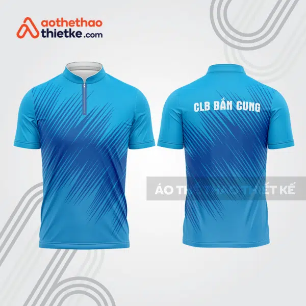Mẫu thiết kế áo khóa kéo đồng phục CLB bắn cung đẹp bu117