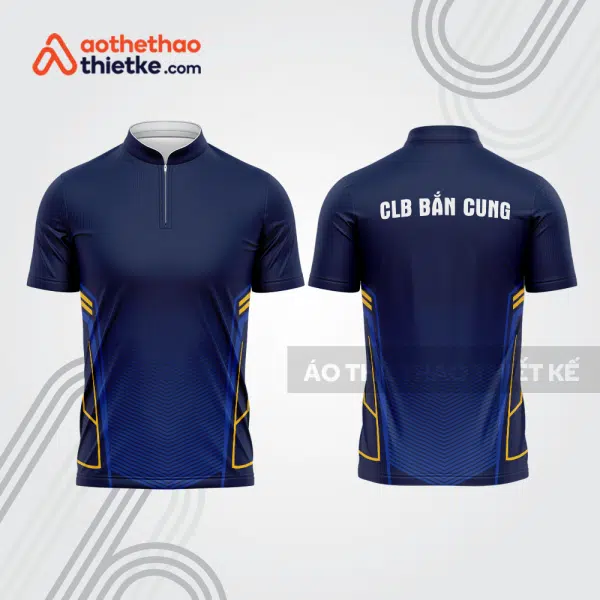 Mẫu thiết kế áo khóa kéo đồng phục CLB bắn cung đẹp bu119