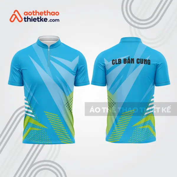 Mẫu thiết kế áo khóa kéo đồng phục CLB bắn cung đẹp bu120