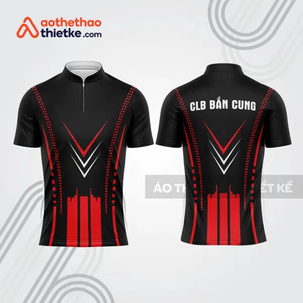 Mẫu thiết kế áo khóa kéo đồng phục CLB bắn cung đẹp bu121